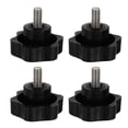 thumbnail image 2 of 5 6 8 10 Plu Bakelite Hand Tighten Nut Handle Thread Star Nut, Claping Handle Screw Knobs 2 of 9