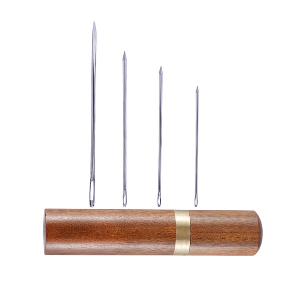 YSNOOWE Large-Eye Stitching Needles Chocolate 4Pcs For Projects
