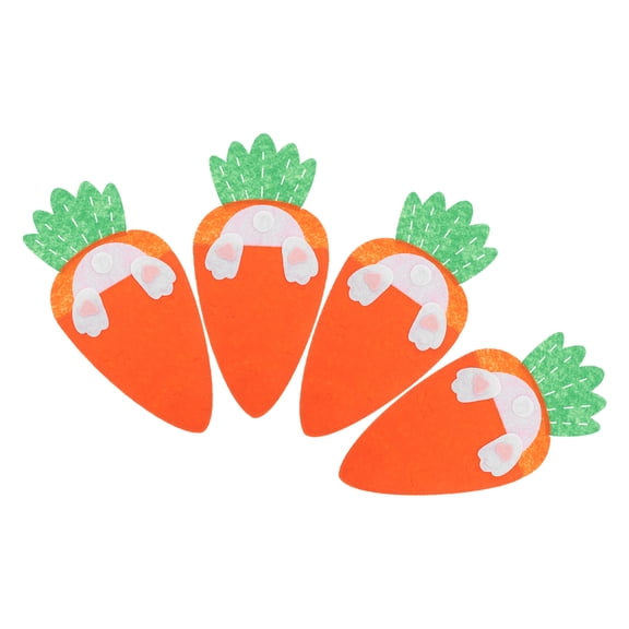 LITINKIMI Orange Pouch For Easter 4Pcs 10.2X4.9X0.08In