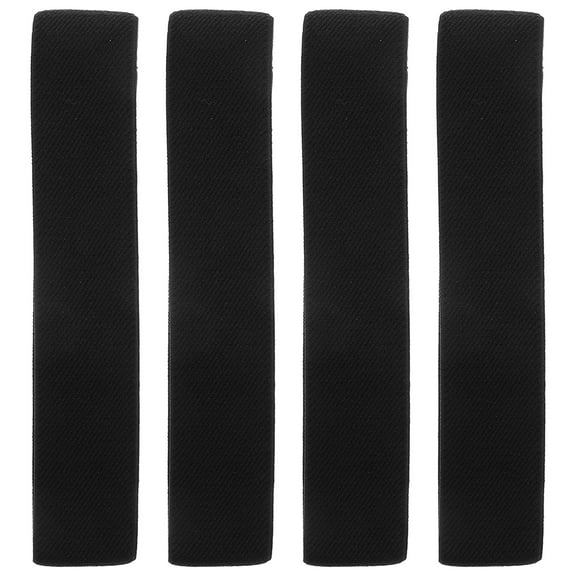 FONDOTIN 4-Pack Black Elastic Lunch Box Straps for Kitchen Bento Food Container Fastening and Secure Closure