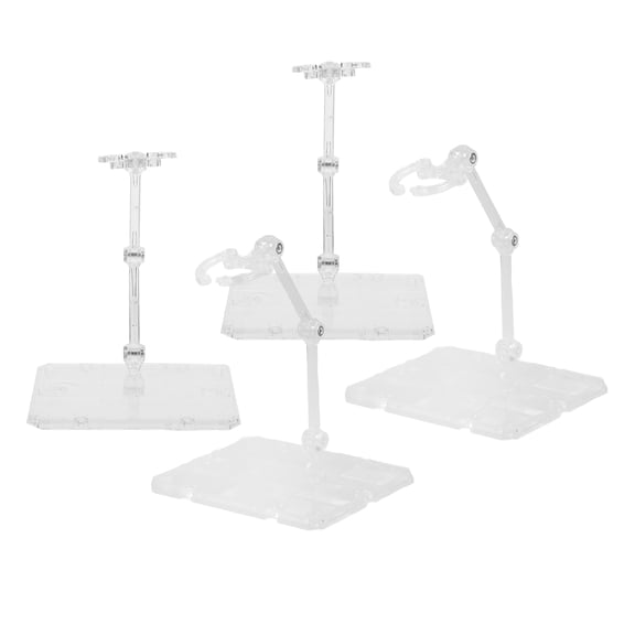 unbranded 4 Pcs Doll Model Stand Models Monitor Stands Desktop Transparent