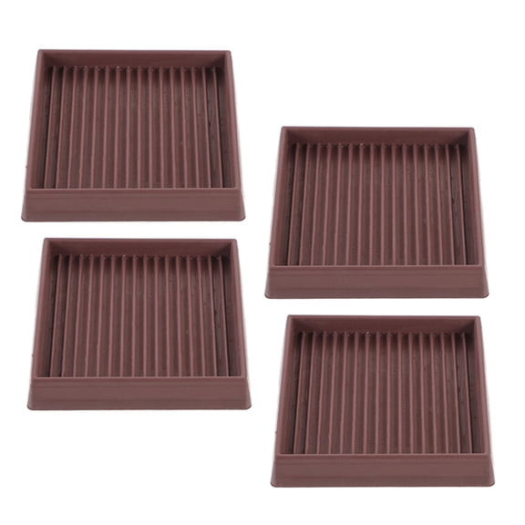 LITINKIMI Caster Cups Rubber Furniture Non Slip Stoppers Light Brown