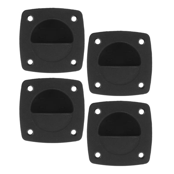 LITINKIMI Flush Pull Boat Hatch Latches Pull Handle Black Pp 4Pcs for Hatch Latch Hardware