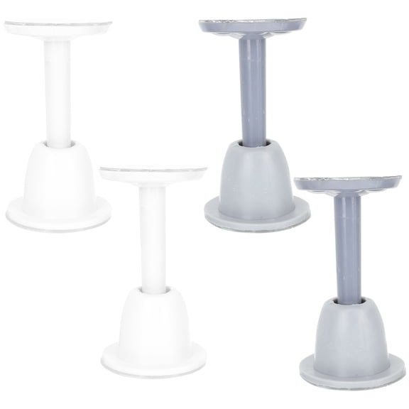 unbranded 4 Pcs Door Stopper Block Adorn Handle Sticky Hooks for Wall