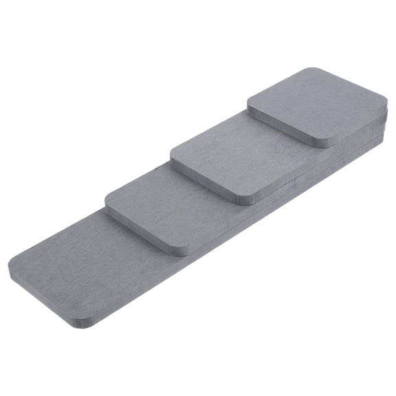 unbranded 4 Pcs Drying Algae Mud Absorbent Coaster Practical Coasters 30X8CM Dark Grey