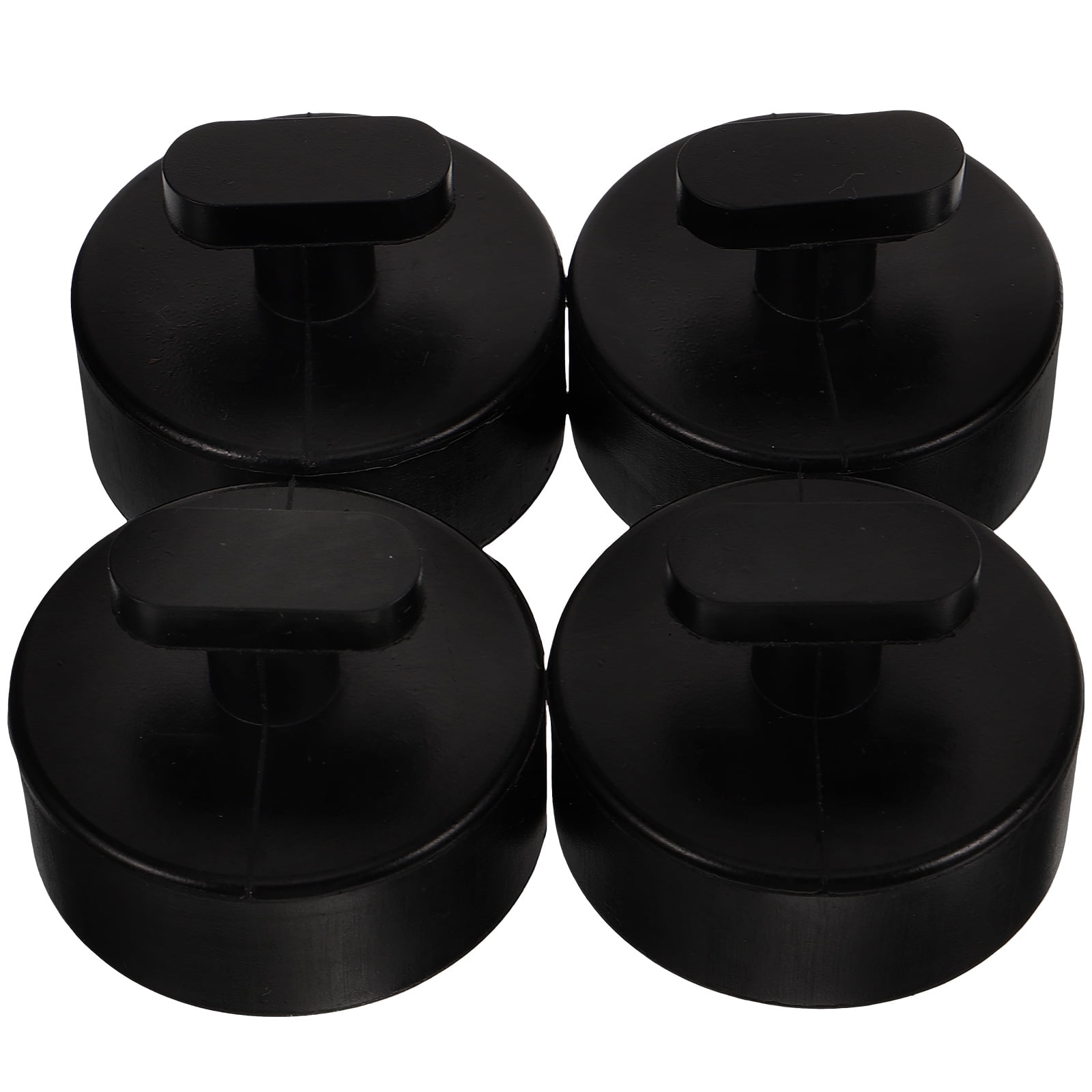 unbranded 4 Pcs Floor Jack Pad Stabilizer Pads Car Stand Blocks Handle Black