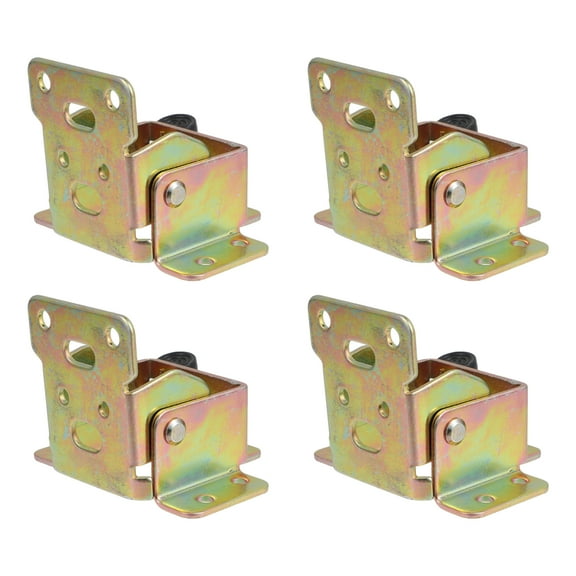 FONDOTIN 4-Pack Locking Folding Foot Hinges Iron Brackets for Table Leg Extension and Furniture Support
