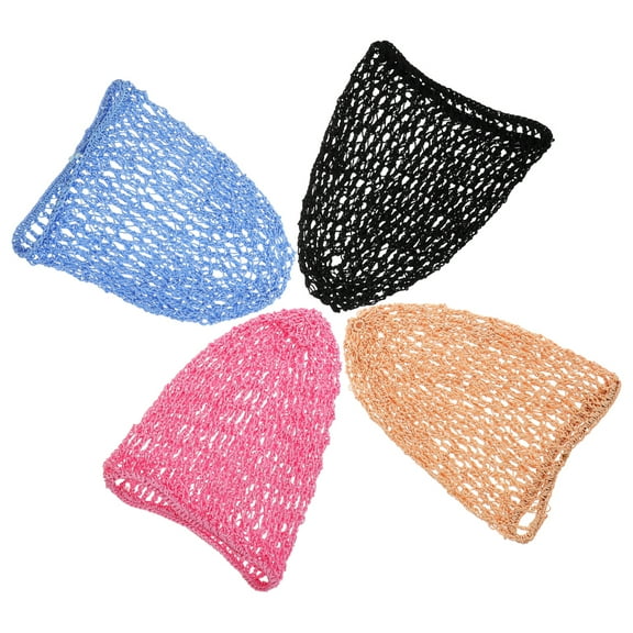 unbranded 4 Pcs Hair Net for Women Women's Network Polyester Bonnet Sleeping Woman