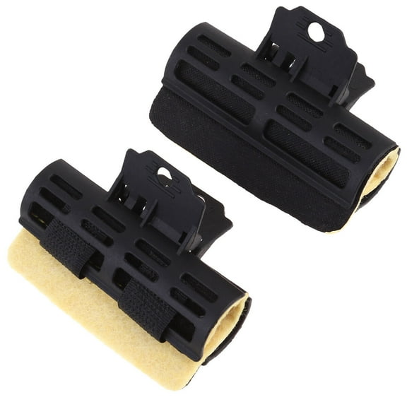 unbranded 4 Pcs Hairdressing Clip Accessoy Brush Rollers Black