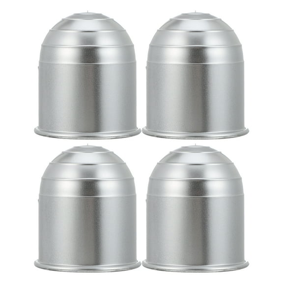 unbranded 4 Pcs Hitch Car Accessories Protective Cap Trailer Hitch Cap Child 7X6CM Silver