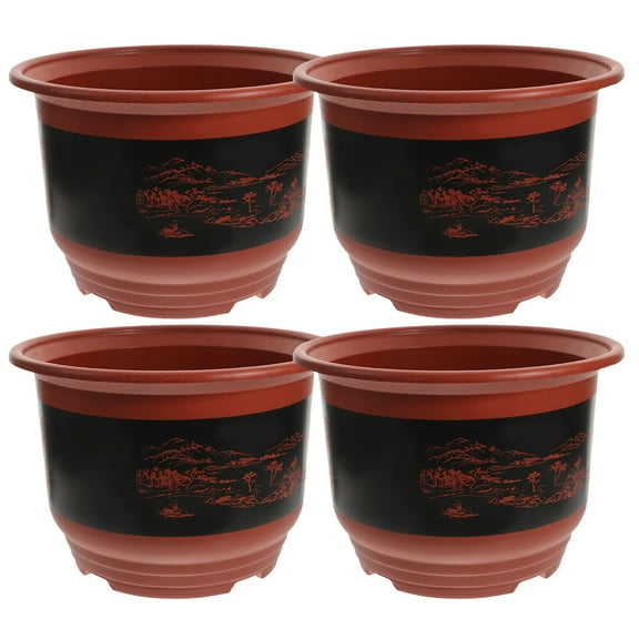 unbranded 4 Pcs Plant Pots Indoor Planter Flowerpot Practical Washable Flowerpots