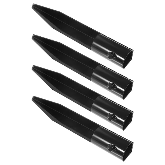 OUNONA 4pcs Metal Solar Light Stakes for Garden Lamp Spikes Lawn Light Support Replacement
