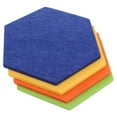 thumbnail image 1 of unbranded  4 Pcs Message Board Wall Bulletin Hexagon Felt Fabric Memory Office, 1 of 8