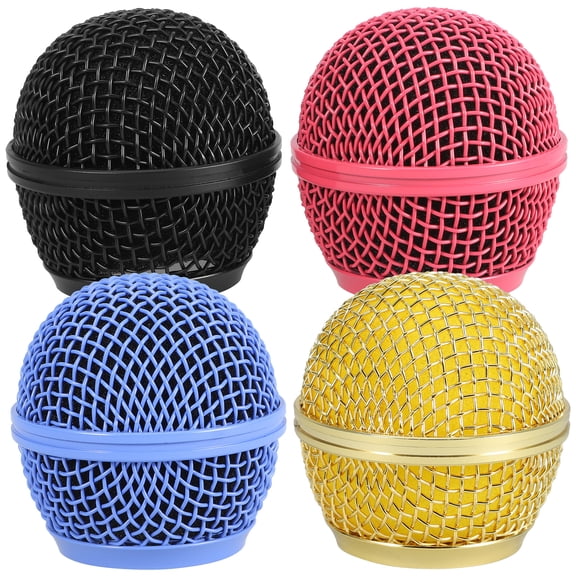 unbranded 4 Pcs Mic Head Colored Microphone Accessories 5.00X5.00X5.00CM