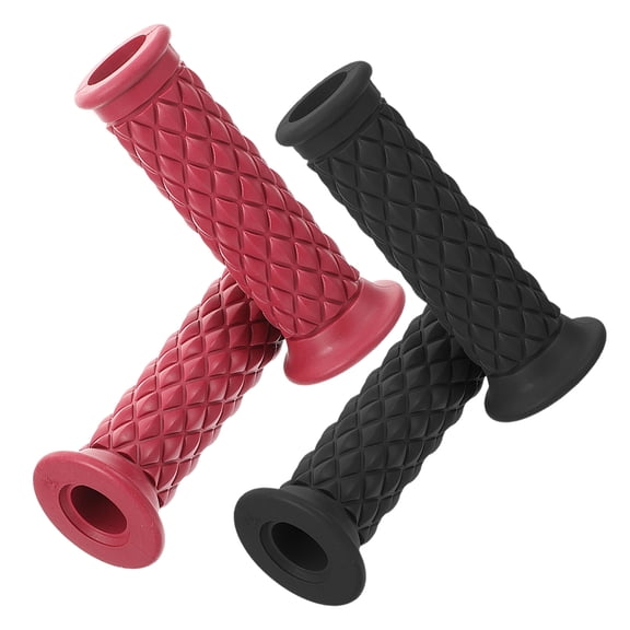 LABRIMP 4Pcs Motorcycle Handlebar Grip Replacement with Retro Design for Motorcycle Use