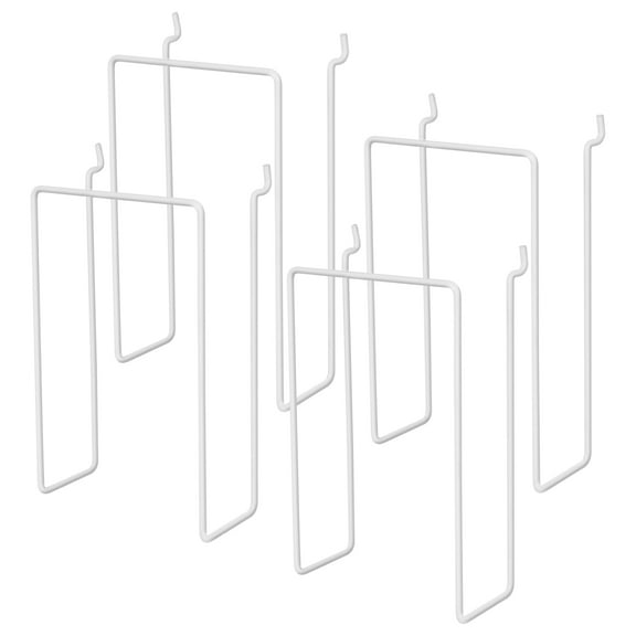 unbranded 4 Pcs Pegboard Shelf Hook Pegs for Display Stand Organizer White