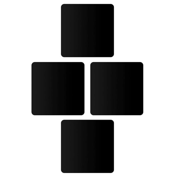 unbranded 4 Pcs Photography Reflective Board Acrylic Reflection Solid Color