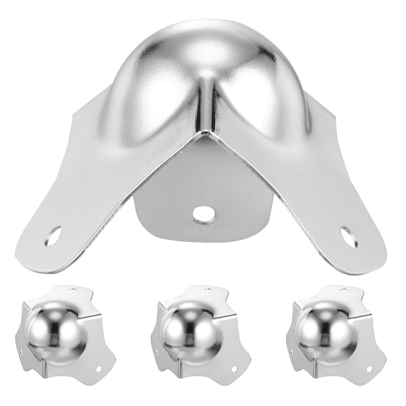 unbranded 4 Pcs Plug Wire Sockets Shockproof Corner Protector 7.00X6.50X6.00CM Silver