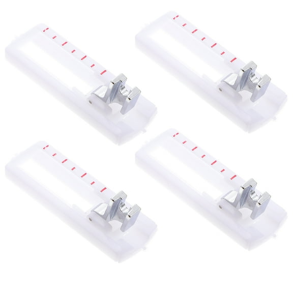 unbranded 4 Pcs Buttonhole Pressure Foot Sewing Machine with Motion Fixer Hand White