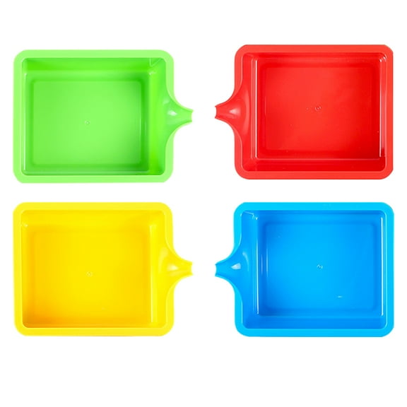 unbranded 4 Pcs Refillable Paint Tray Paint Mixing Tray Student 12X10X4CM