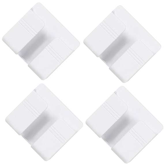 unbranded 4 Pcs Remote Control Storage Box Flip Phone Bins Large Boxes with Lids Mobile Case White