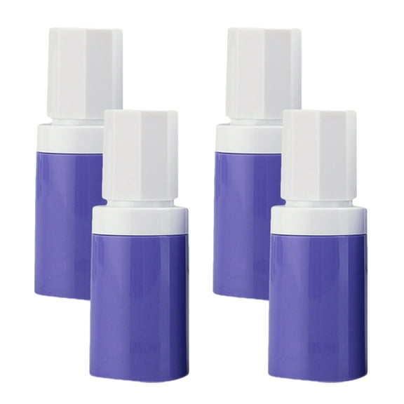 unbranded 4 Pcs Reusable Water Bottle Vacuum Lotion Bottle Travel 12.30X4.10X4.10CM Purple