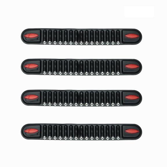 unbranded  4 Pcs Scratch and Crack Hiding Bumper Strip Classic Black Color