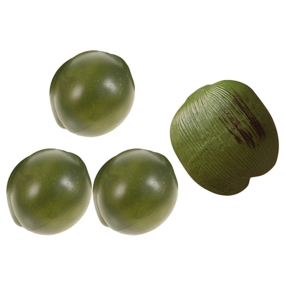 GETAJGHSD 4Pcs Realistic Coconut Models for Hawaiian Parties and Luau Decorations