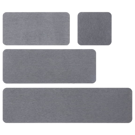 Houderco Diatomite Water Absorbent Pad Dark Grey Home Decor 4Pcs 6.3X3.1in
