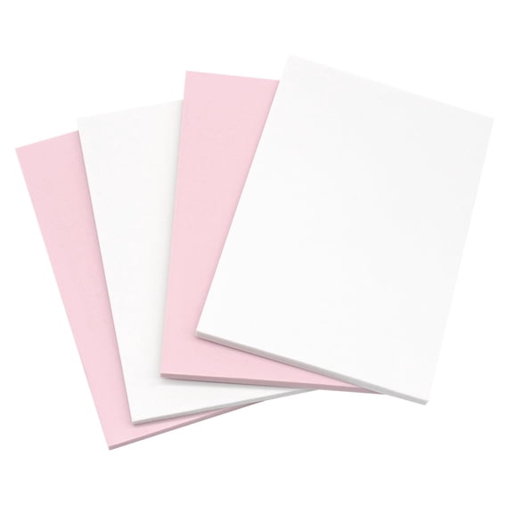 4-Pack Clear Rubber Stamps with Brick Pattern and Acrylic Blocks for Card Making, Scrapbooking, Crafts, and Projects