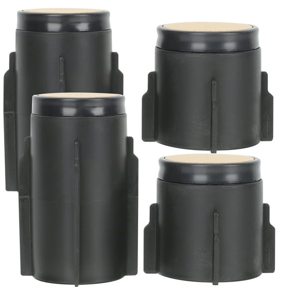 unbranded 4 Pcs Stoppers Suspenders Anti-collision Headboard Stopper 10.5x6.5cm Black