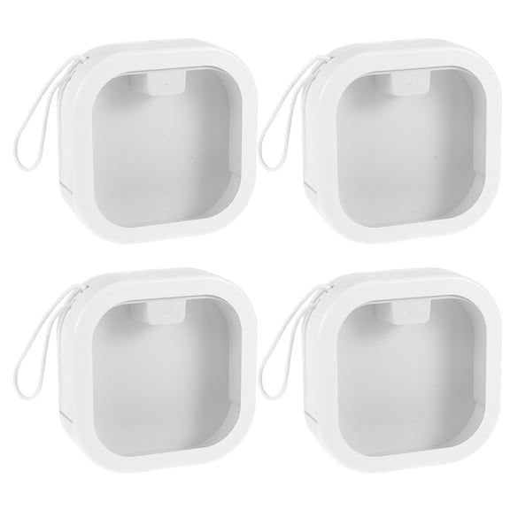 unbranded 4 Pcs Storage Box Scrunchie Scrunchies Hair Accessories Organiser Child White