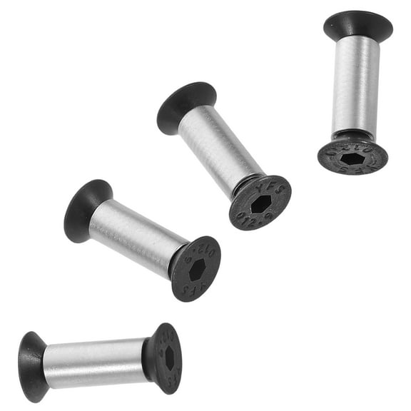 SKISUNO 4Pcs Handle Screw Set Alloy Steel Silver For Professional Makers