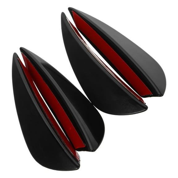 unbranded 4 Pcs Universal Fit Automotive Front Lip Spoilers Car Modification Parts Car Front Fins Universal Automotive Front Lip Splitter Spoilers