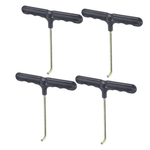 unbranded 4 Pcs Trampoline Spring Hook 13.30X11.50X2.50CM Black