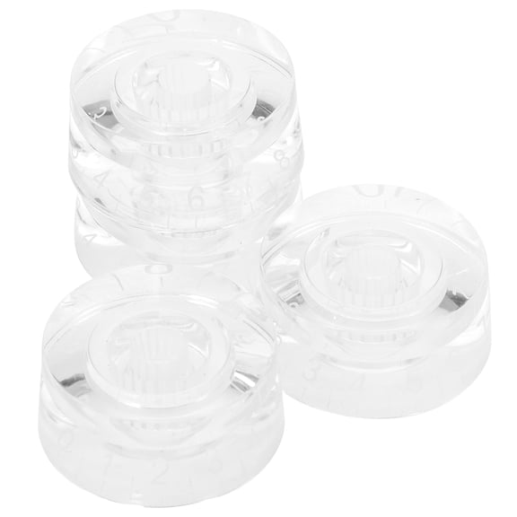 unbranded 4 Pcs Volume Knobs Electric Guitar Button Acrylic Transparent (15)*4pcs Bass