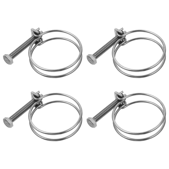 unbranded  4 Pcs Worm Drive Clamp Hose Sturdy Clips Household Clamps
