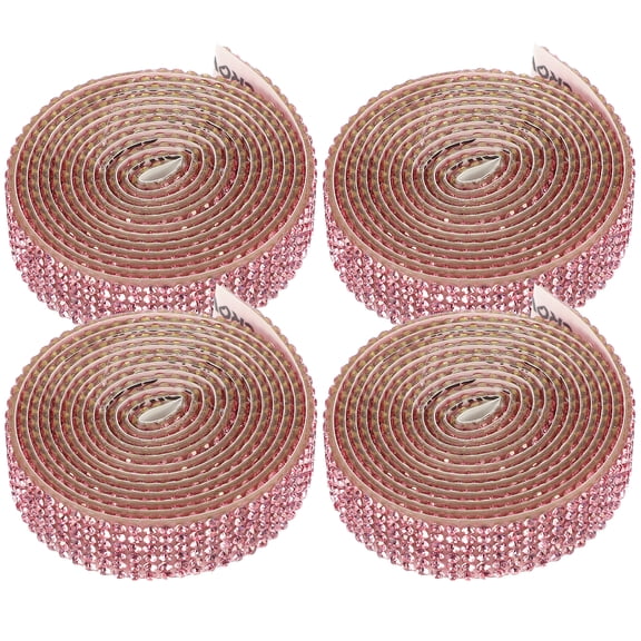 CRILSTYLEO Rosy Rhinestone Bridal Belt Patch DIY Iron on Applique for Dress Belt Elegant Design