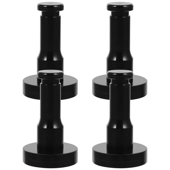 unbranded 4 Sets Accessories Cup Space Aluminum Hook Compact Hooks 5.1X3.1CM Black