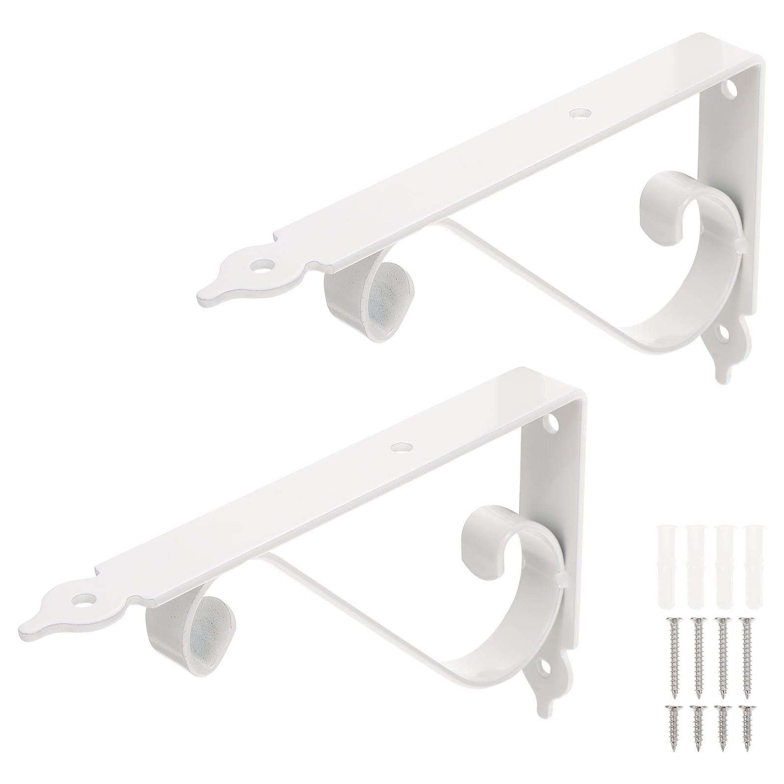 unbranded 4 Sets  Metal Wall Floating Triangle Shelf Brackets Hanger Bracket Wall Mounted Shelf Support for Floating Wood Shelves