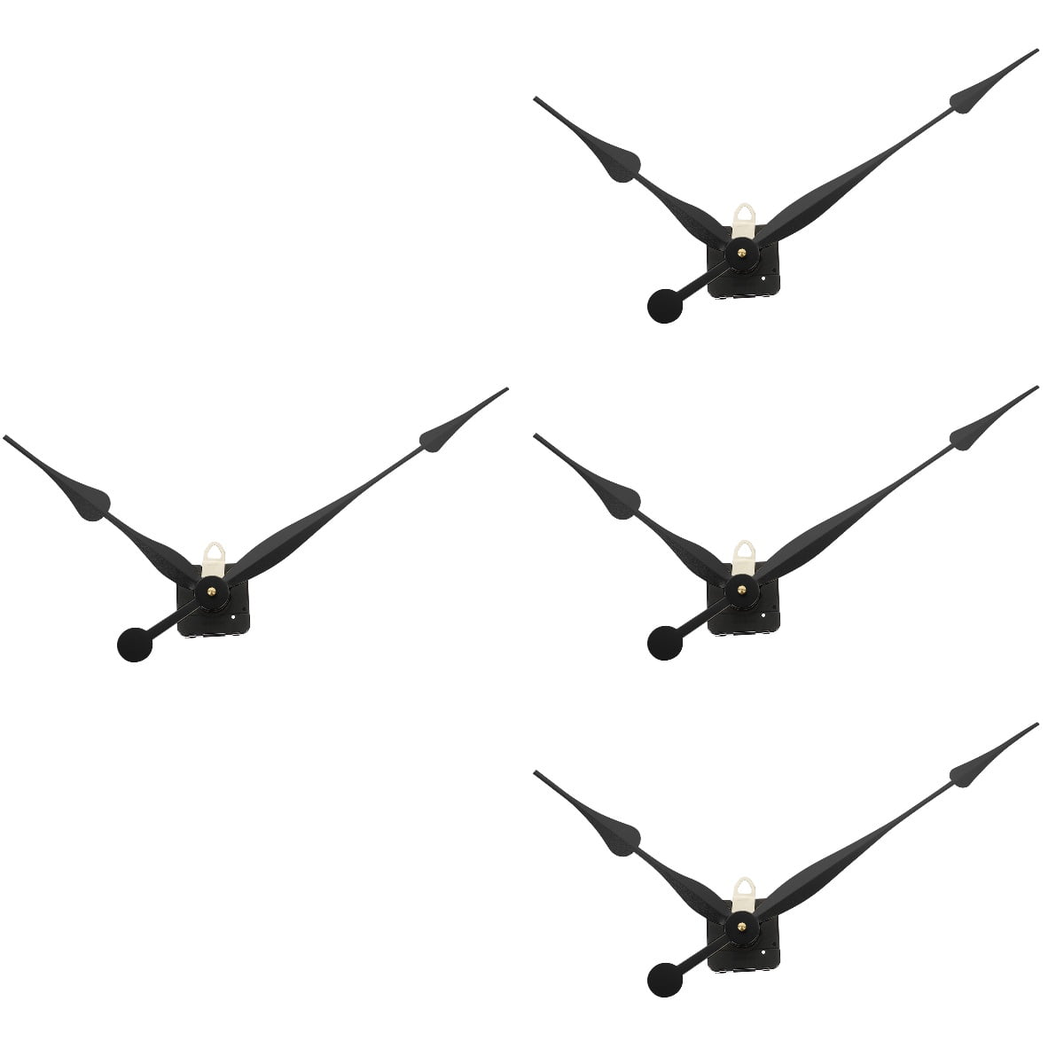 unbranded 4 Sets  of Practical Clock Movement DIY Clock Movement Clock Mechanism Replacement
