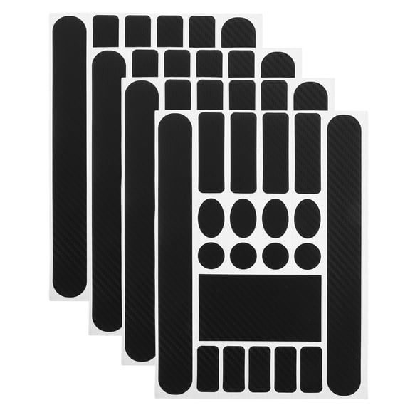 Bike Chain Protector with Scratch Resistant Film for Daily Use Black 4 Sheets