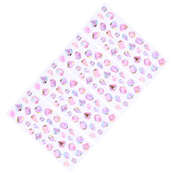 WRISTBIQUE Scrapbooking Embellishments 4 Assorted Color Resin Decoration Sheets for Album Crafting, Projects and Arts