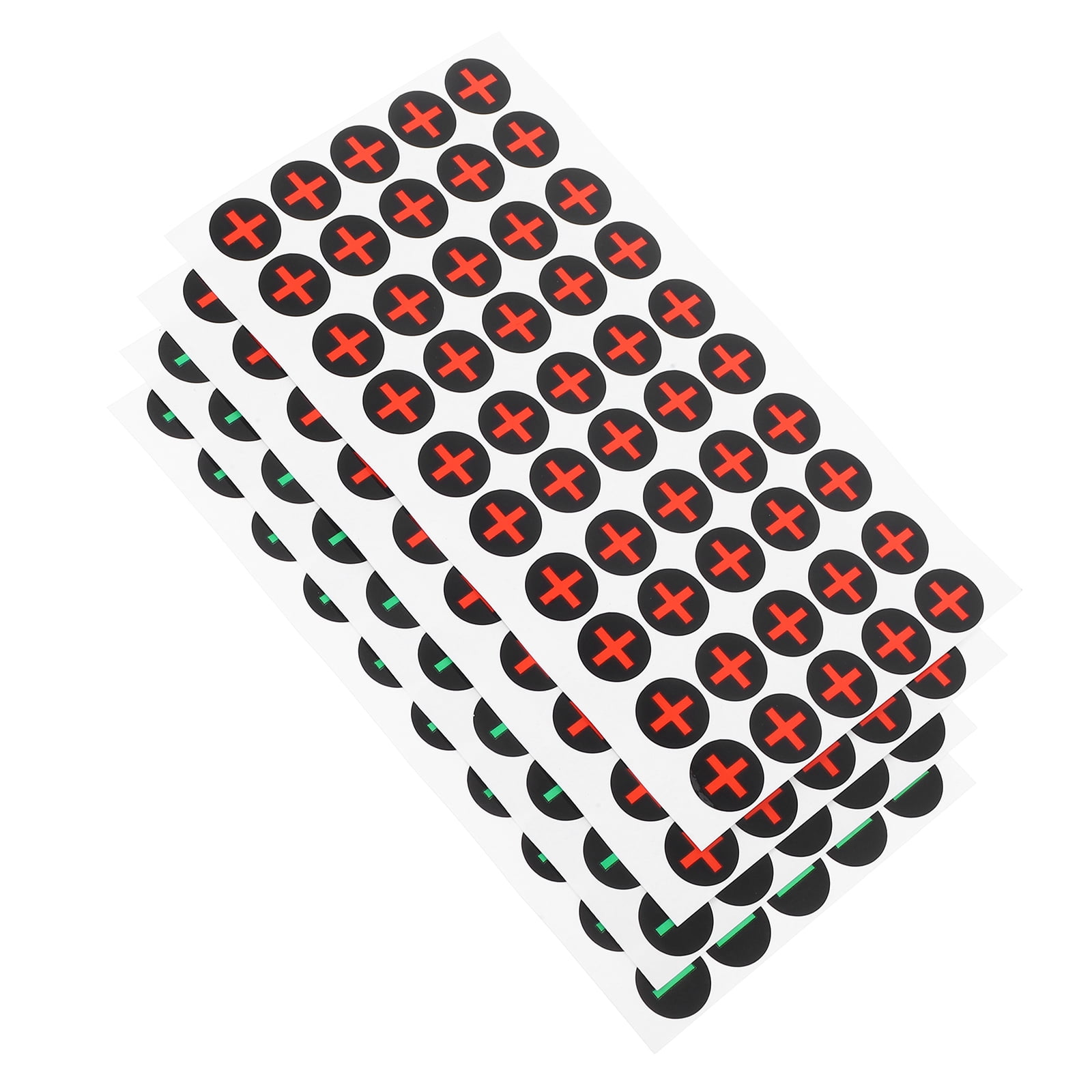 unbranded 4 Sheets Of Polarity Warning Sign Caution Stickers Battery ...