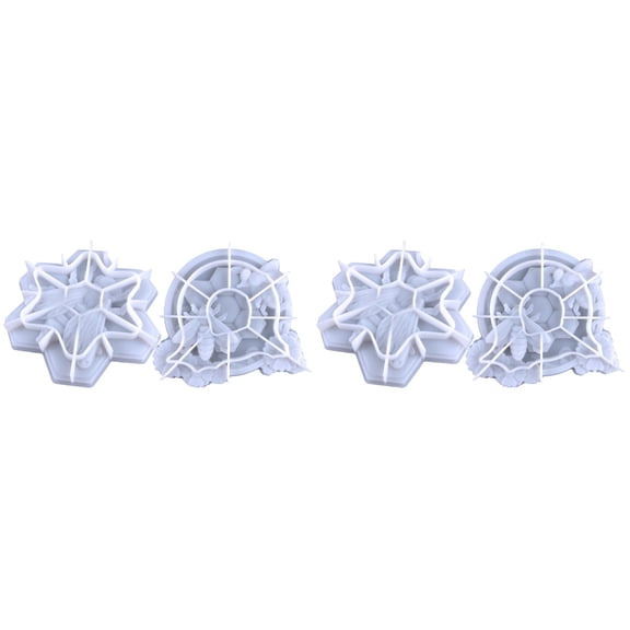 LITINKIMI DIY Bee Wall Decor Mold White Flexible and Durable for Handicrafts 4Pcs