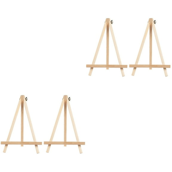 unbranded 4 pcs  Drawing Board Stand Mini Wooden Sketch Easel Small Blackboard Support
