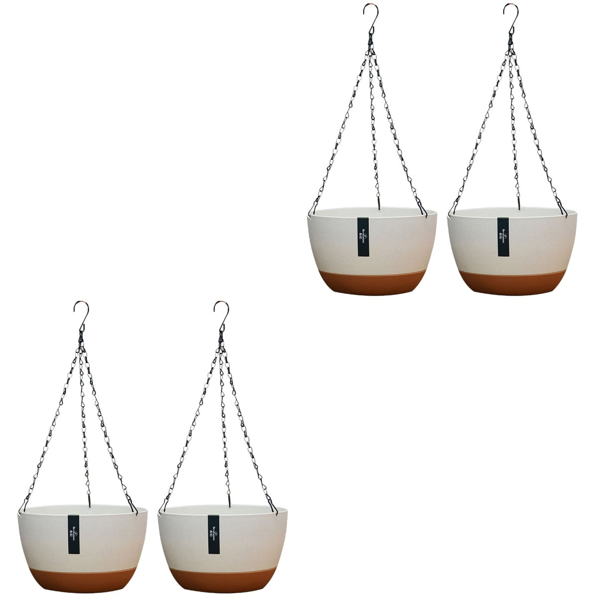 unbranded 4 sets  of Indoor Planter Outdoor Garden Hanging Plant Pots Balcony Hanging Flower Pot