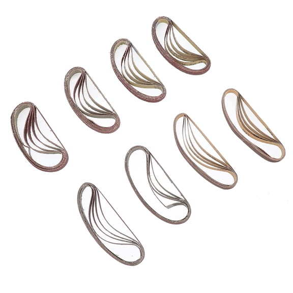 unbranded 40 Pcs Abrasive Belt Frosted Sand Racks Tool Large-grain Building Blocks Brown