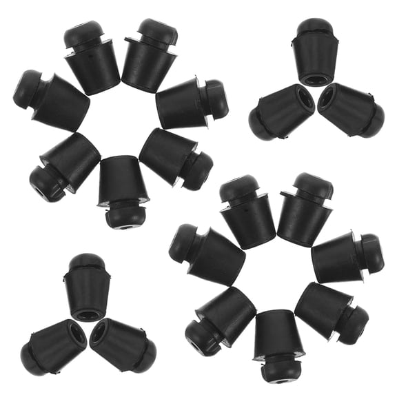 COSMOBETTY Car Buffer Bumper Cushion Car Door Rubber Pads Black 40Pcs Vibration Reduction