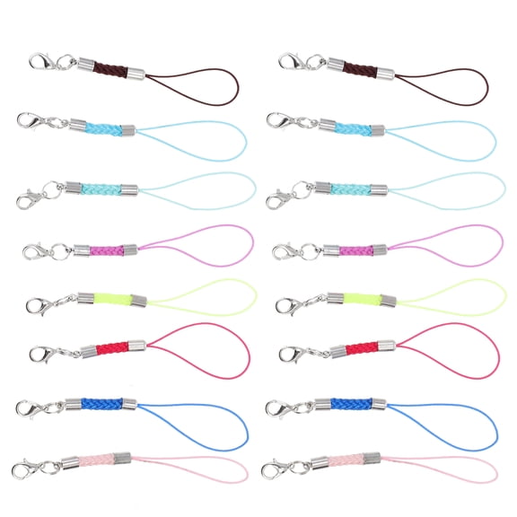 FUTUREORYY Mobile Phone Strap Hanging Chain Assorted Color Nylon 40Pcs